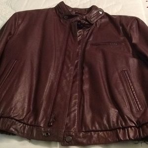 Leather jacket Mens Bermans brand vintage